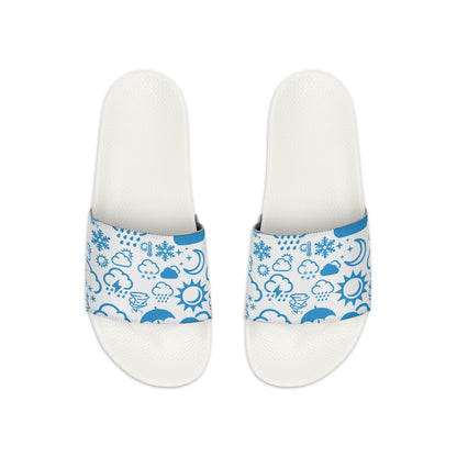 Wx Icon (White/Blue) Kid's Slide Sandals