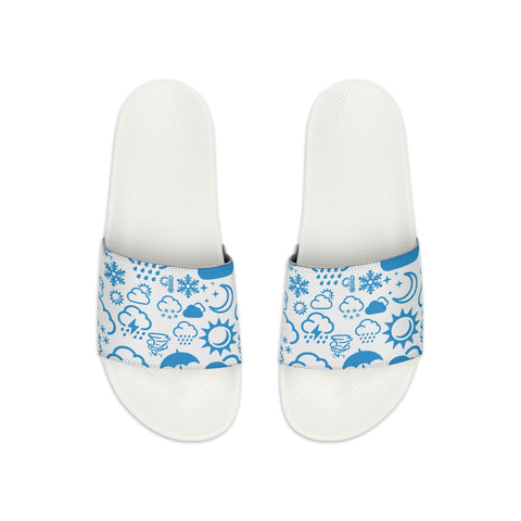 Wx Icon (White/Blue) Kid's Slide Sandals