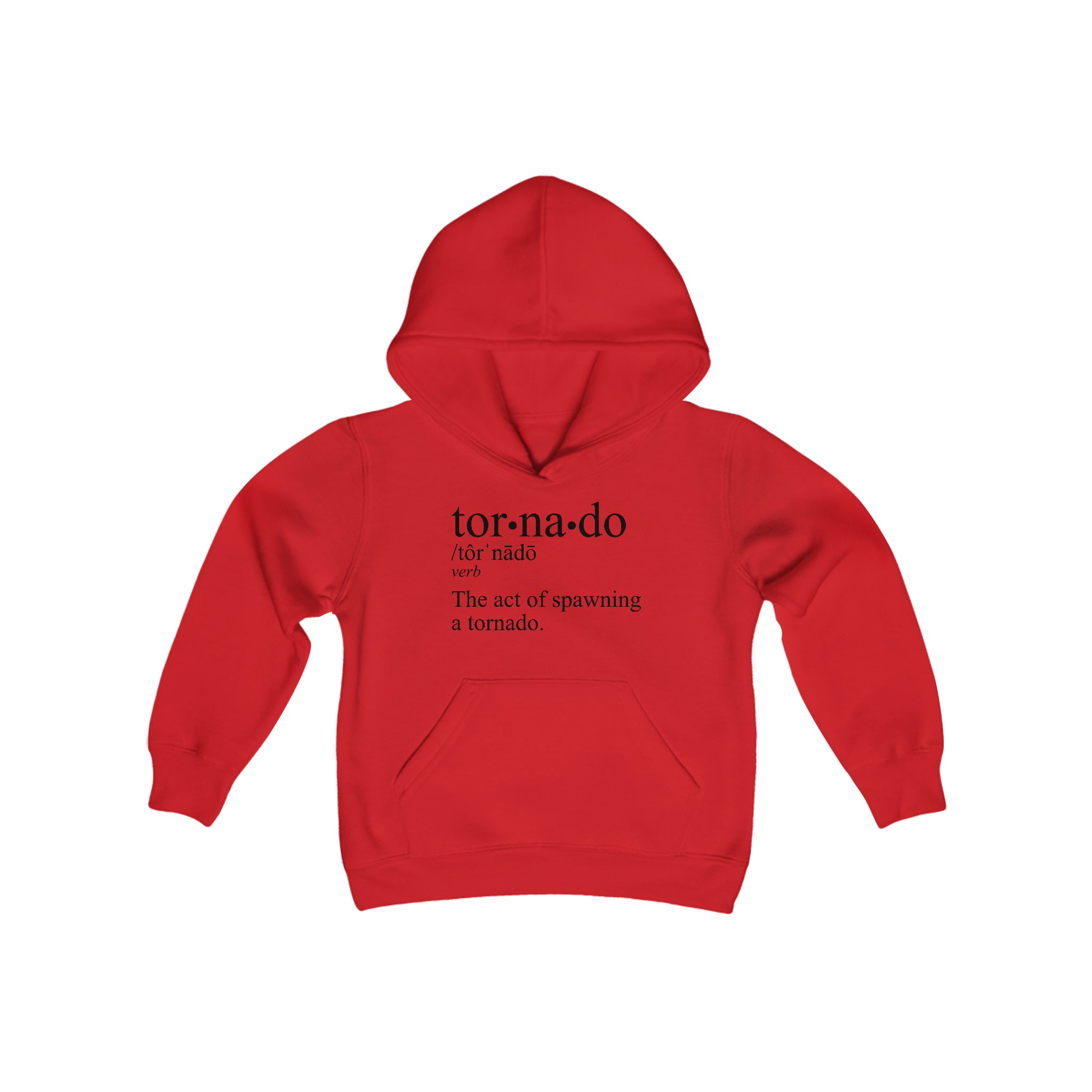 Tornado is a Verb Children's Hoodie 