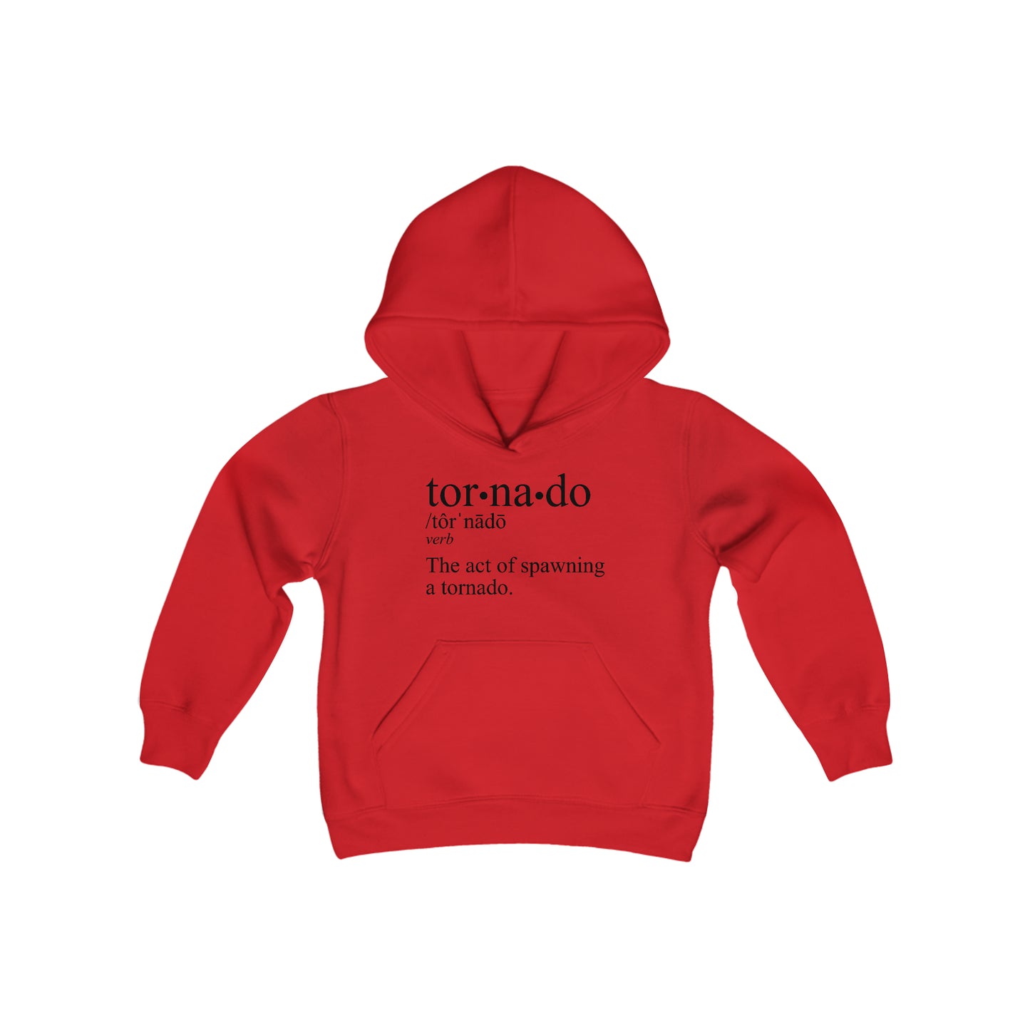 Tornado is a Verb Children's Hoodie