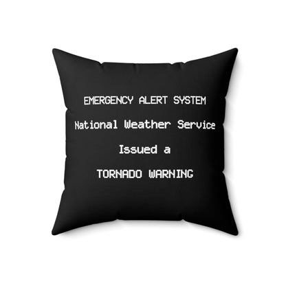 EAS Tornado Warning Throw Pillow