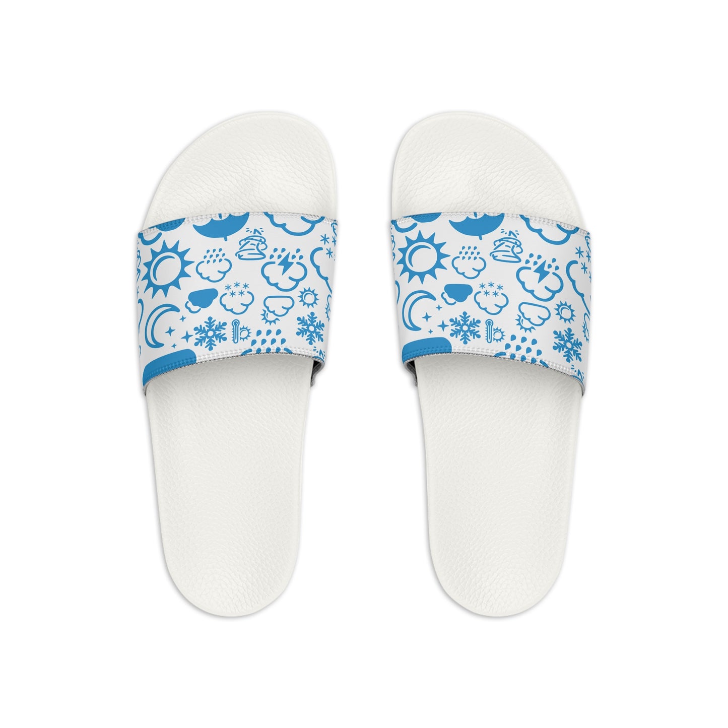 Wx Icon (White/Blue) Kid's Slide Sandals