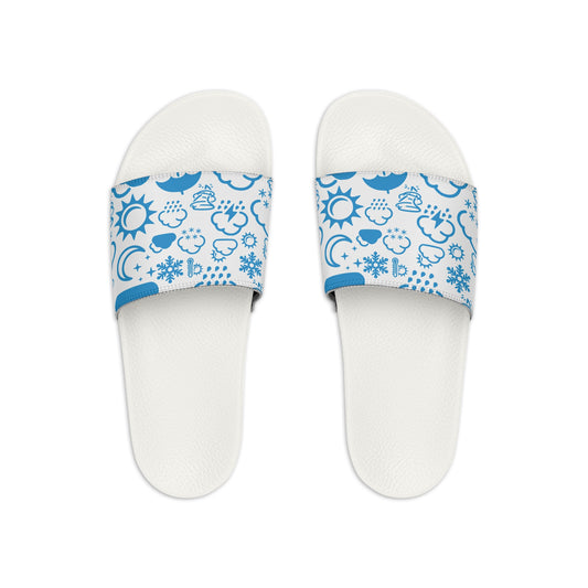 Wx Icon (White/Blue) Kid's Slide Sandals