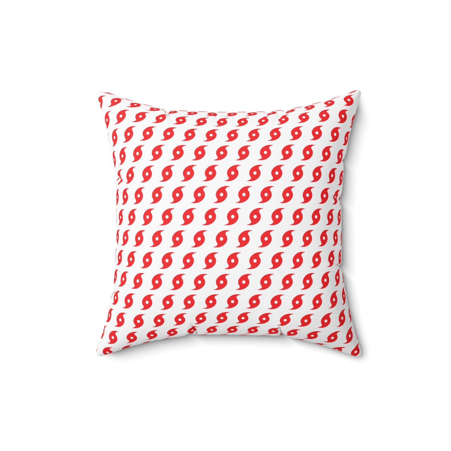 Hurricane Icon (Red) Throw Pillow