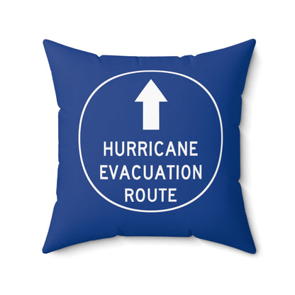 Hurricane Evacuation Route Throw Pillow