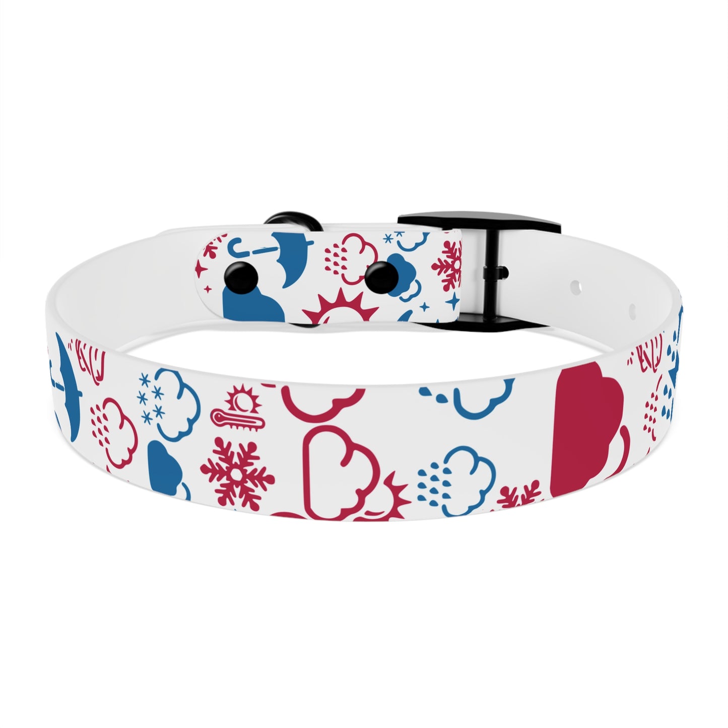 Wx Icon (Red/Blue) Dog Collar