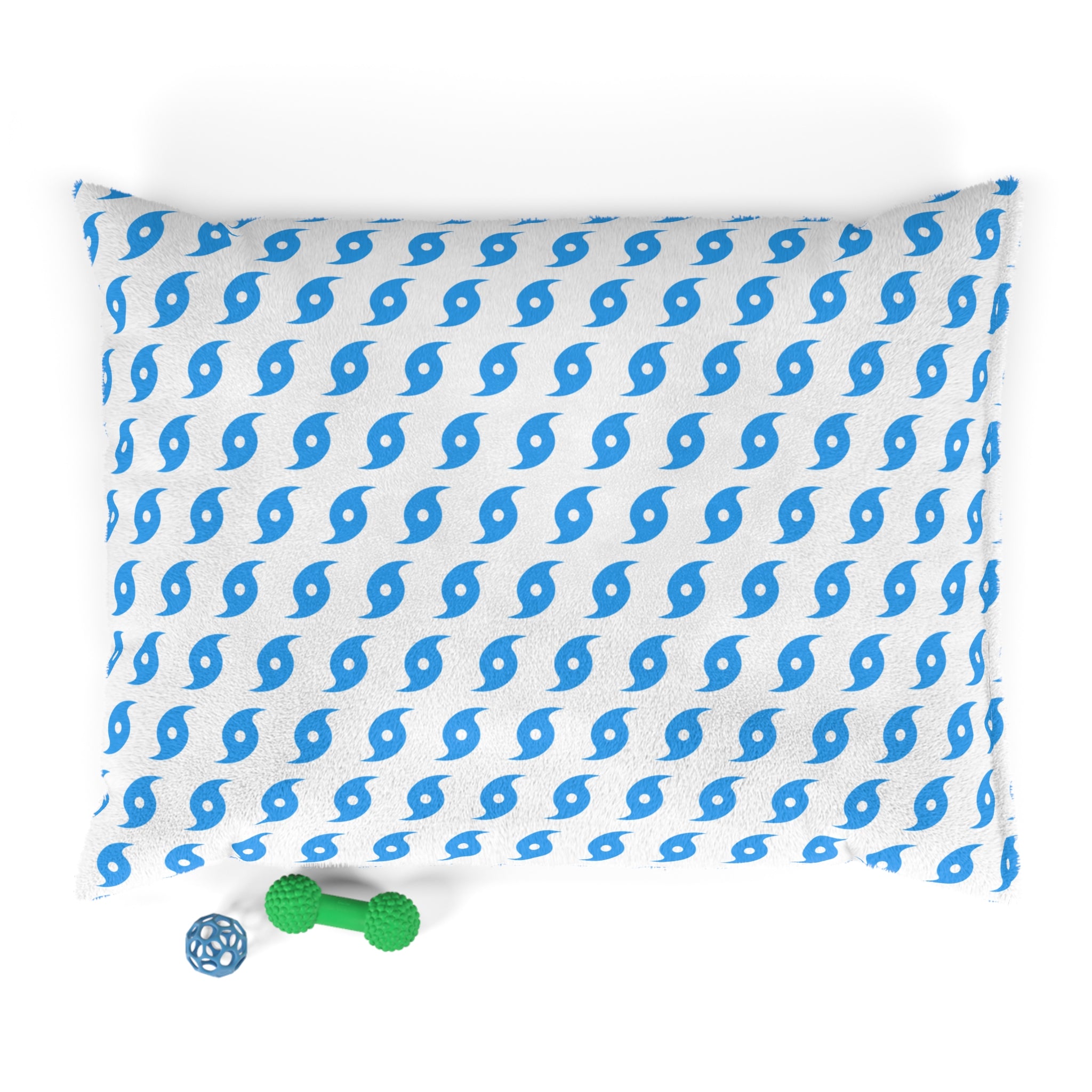 Hurricane Icon (White/Blue) Pet Bed 