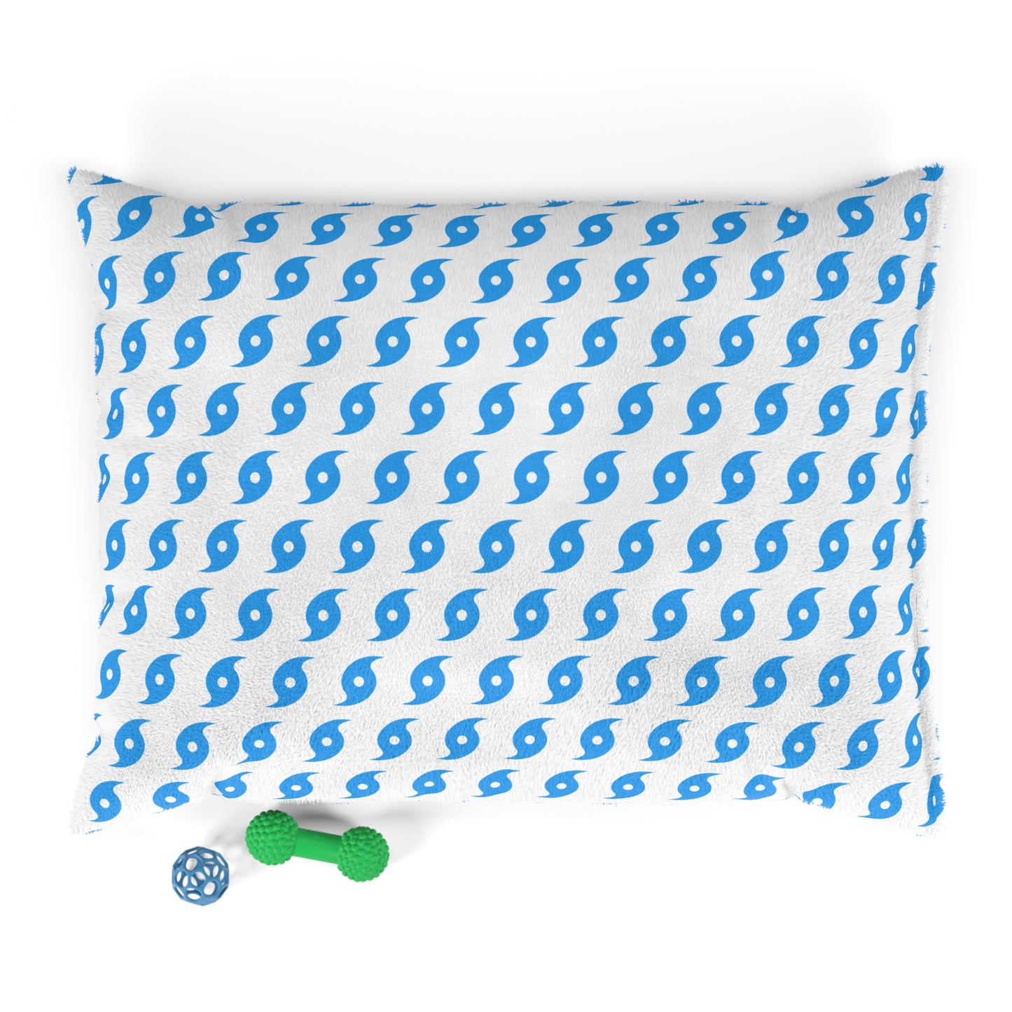 Hurricane Icon (White/Blue) Pet Bed