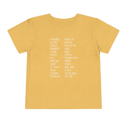 Weather ABCs Toddler Tee