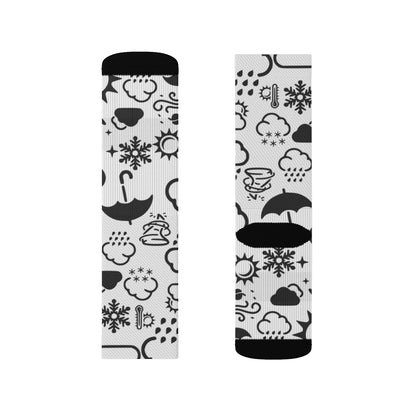 Calcetines Wx Icon (Blanco/Negro) 