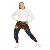 Wx Icon (Black/Rainbow) Plus Size Leggings