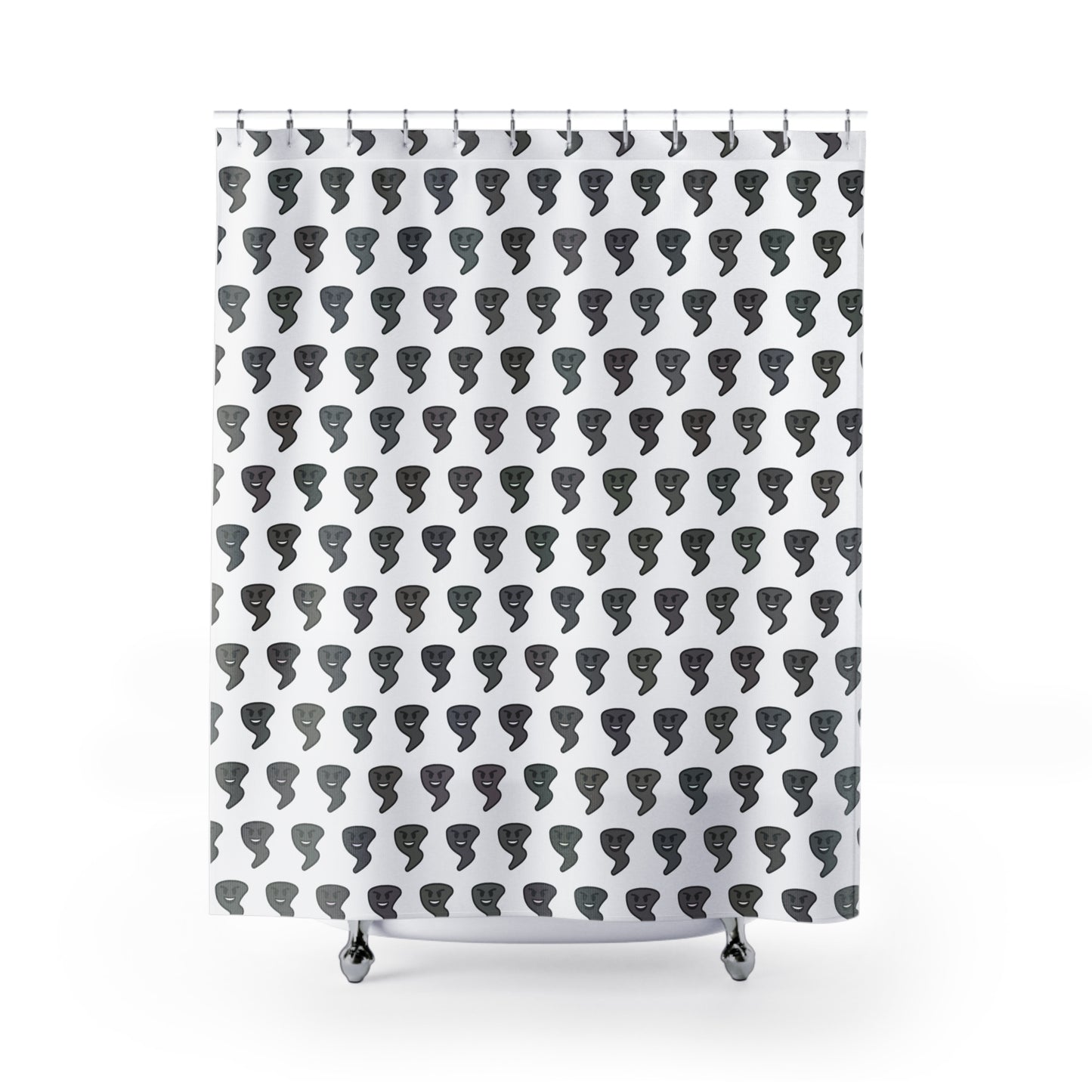 Tornado Emoji Shower Curtain