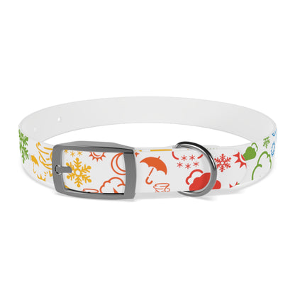 Wx Icon (White/Rainbow) Dog Collar