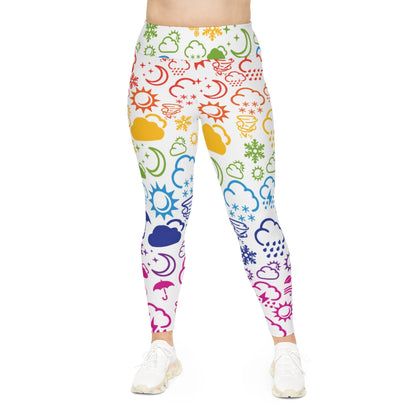 Wx Icon (Rainbow) Plus Size Leggings