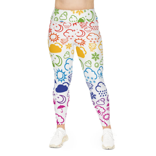 Wx Icon (Rainbow) Leggings de talla grande 