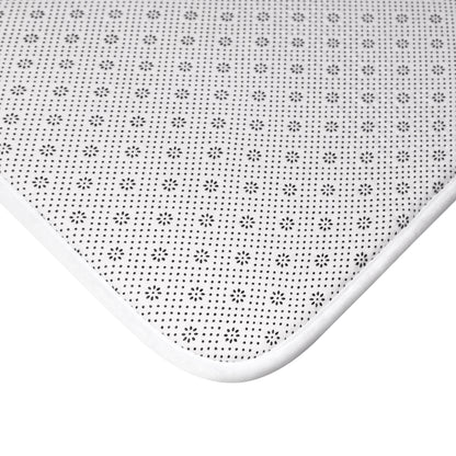 Radar Print (White) Bath Mat