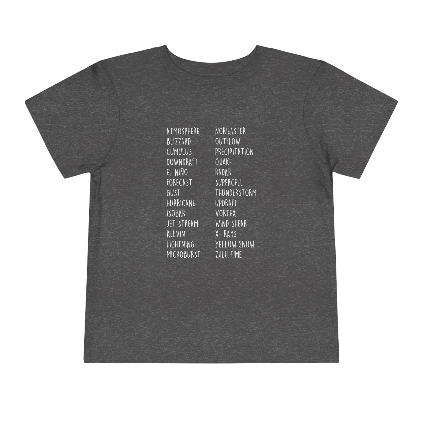 Weather ABCs Toddler Tee