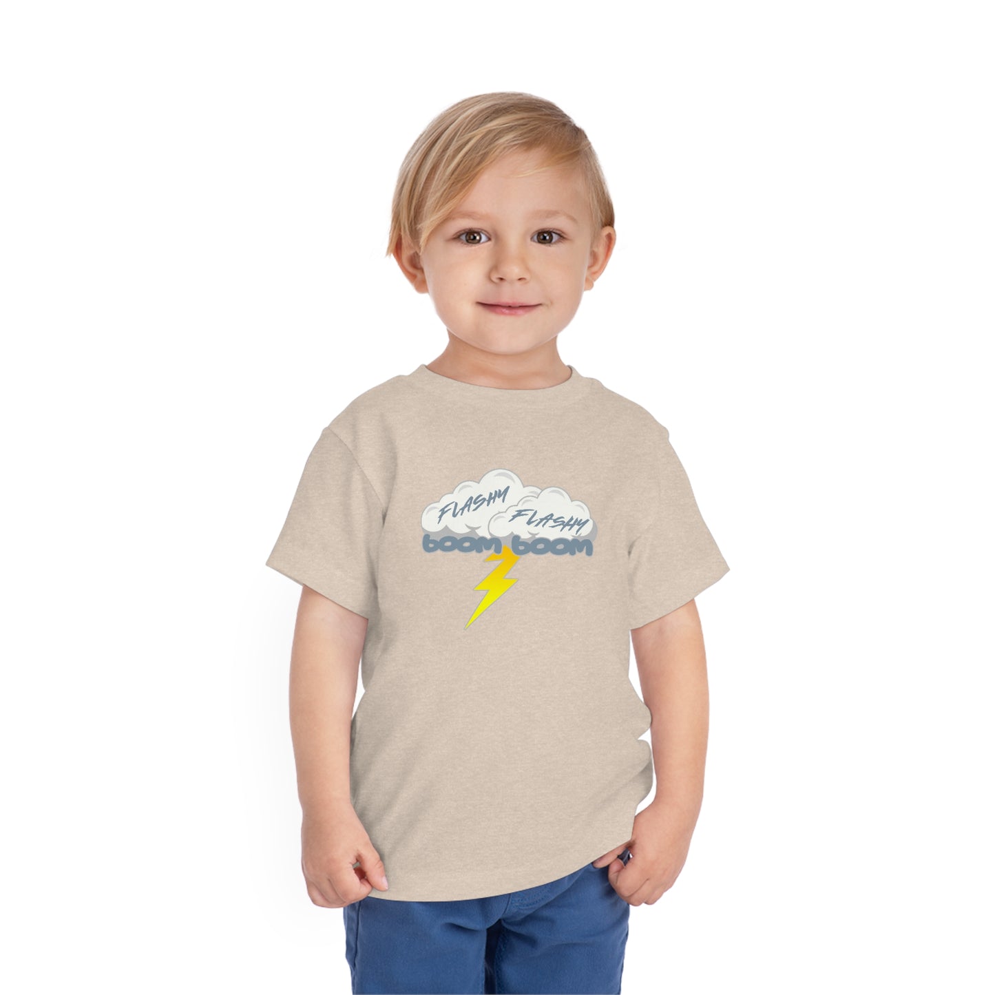 Flashy Flashy Boom Boom Toddler Tee