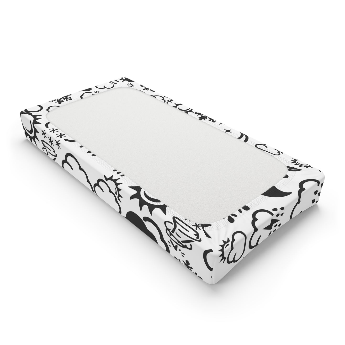 Wx Icon (White/Black) Changing Pad Cover