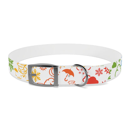 Wx Icon (White/Rainbow) Dog Collar