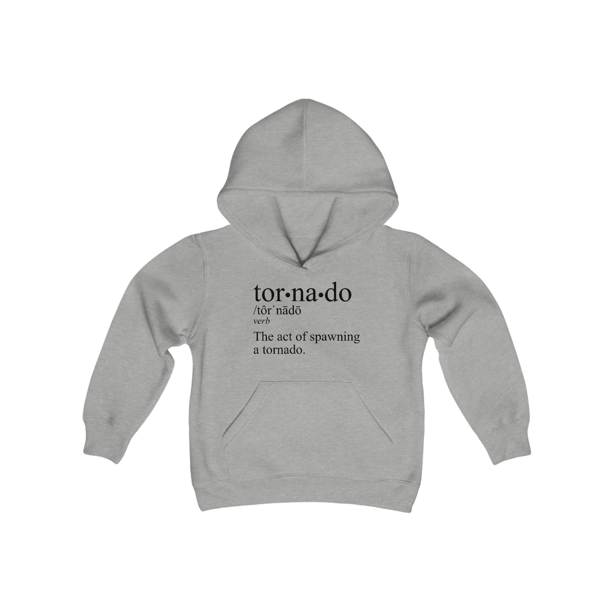 Tornado is a Verb Children's Hoodie 