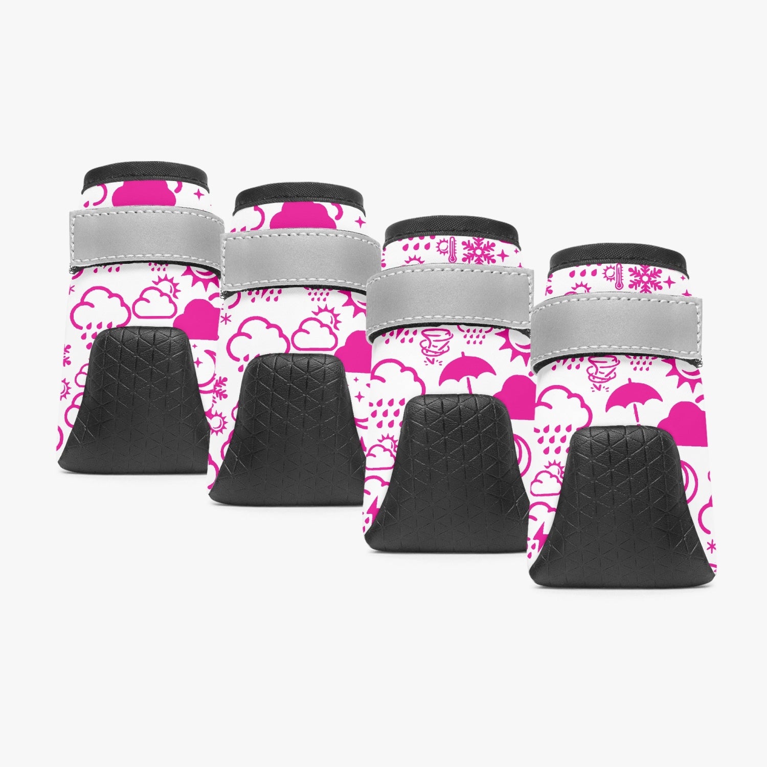 Wx Icon (White/Pink) Dog Booties 