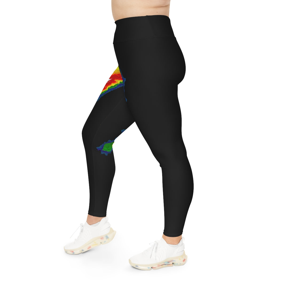 Radar Print Plus Size Leggings