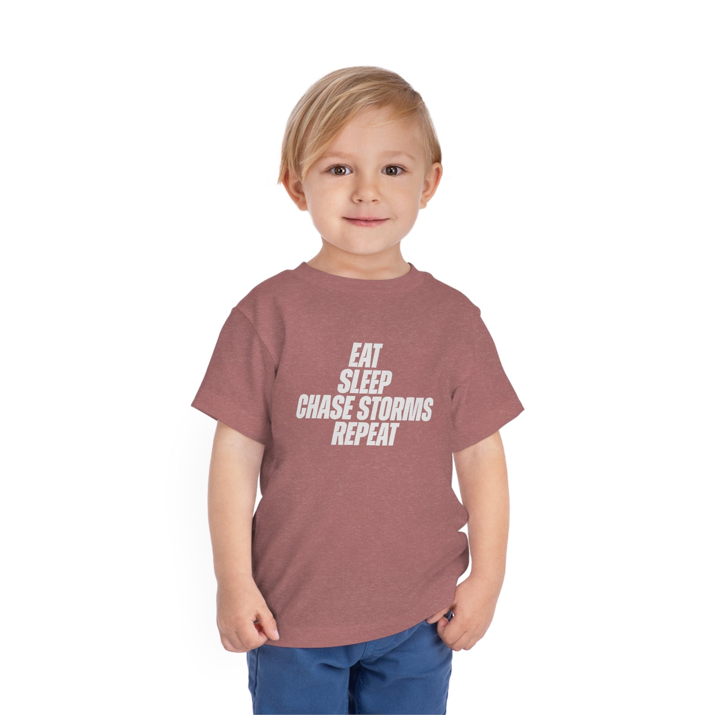 Eat, Sleep, Chase Storms, Repeat Toddler Tee