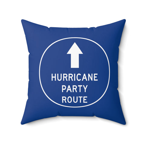 Hurricane Party Route Throw Pillow