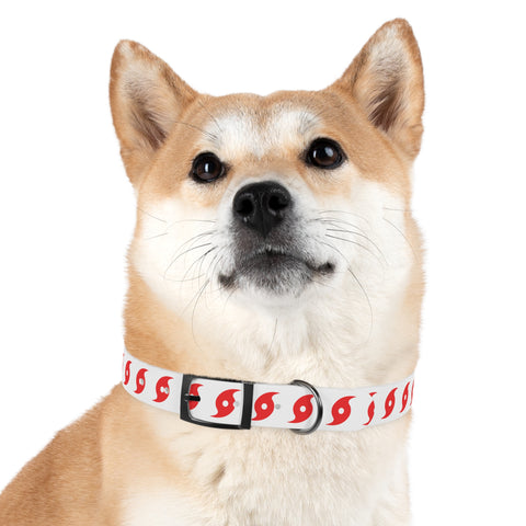 Hurricane Icon (Red) Dog Collar