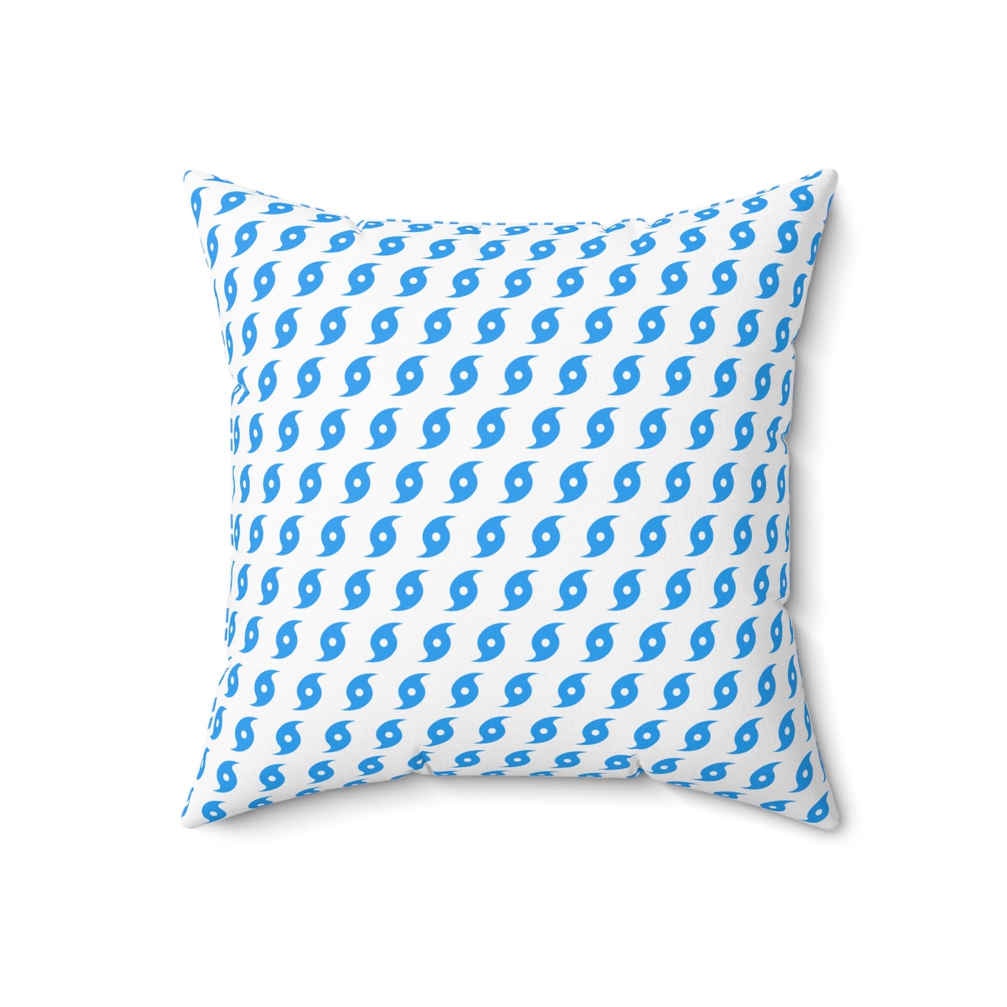 Hurricane Icon (Blue) Throw Pillow