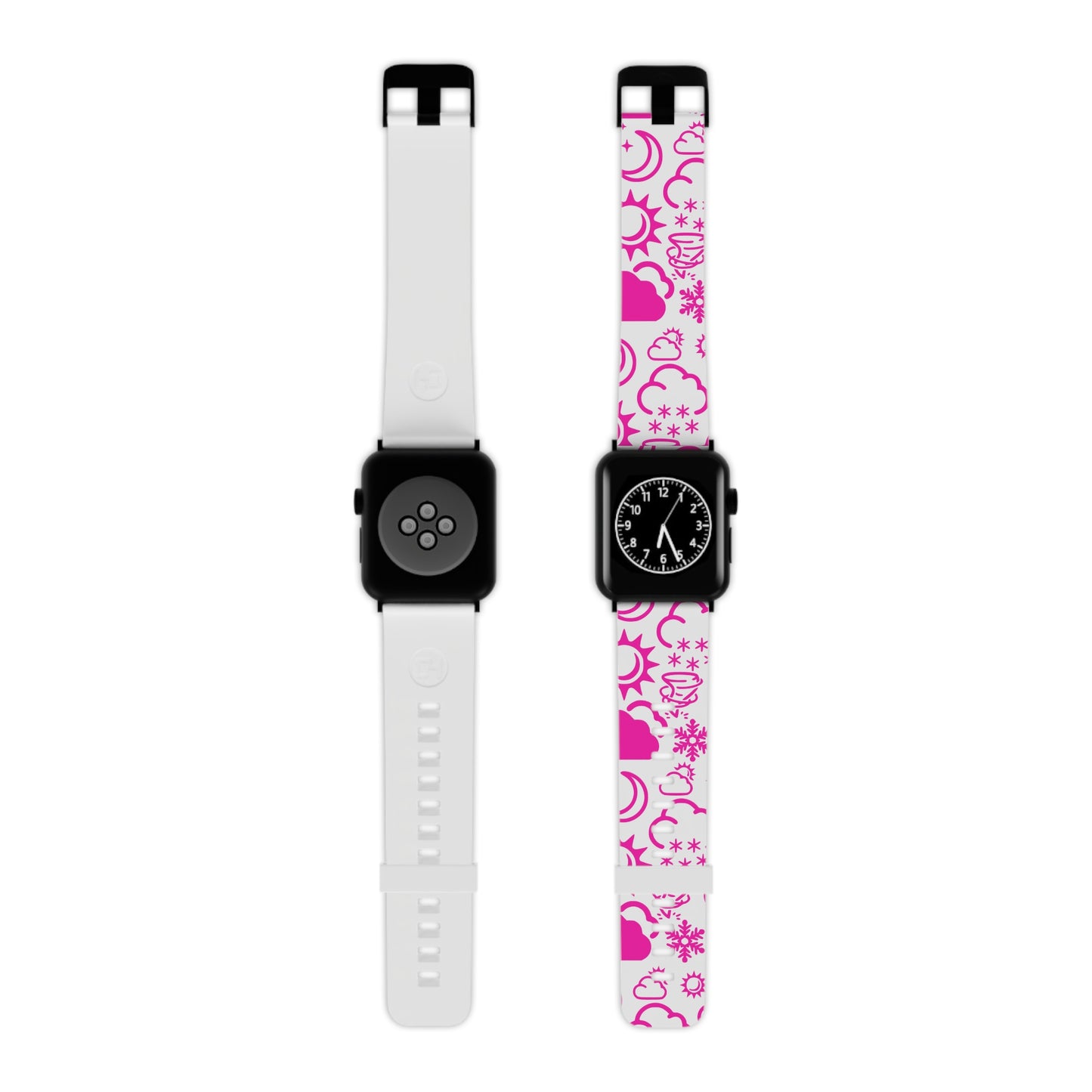 Wx Icon (White/Pink) Watch Band for Apple Watch