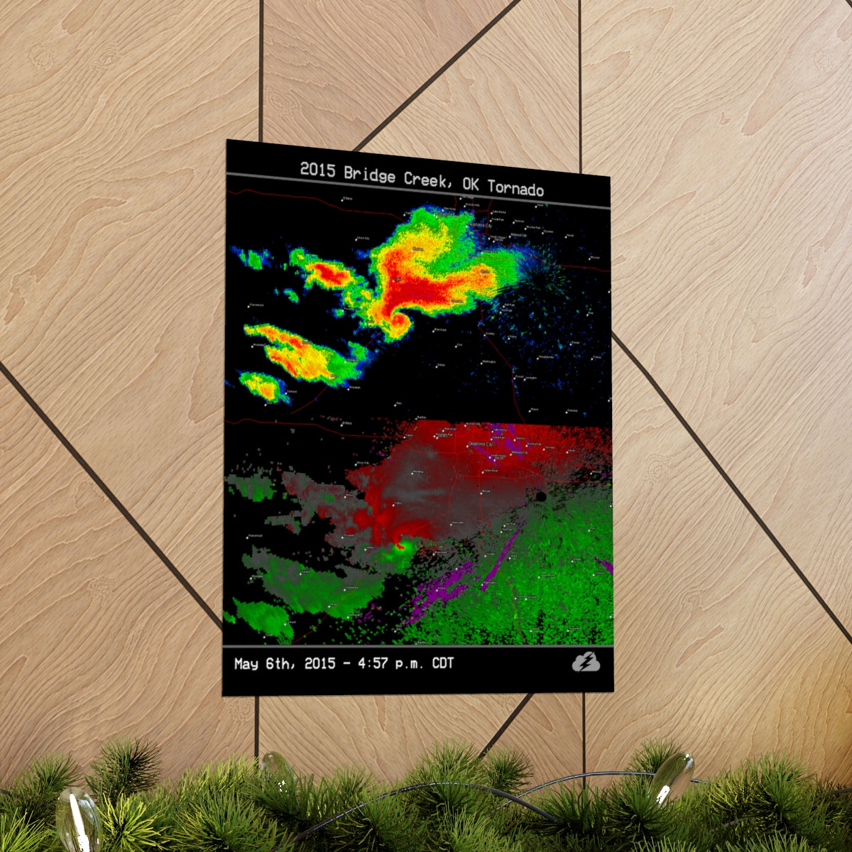 Bridge Creek, OK 2015 Tornado Poster