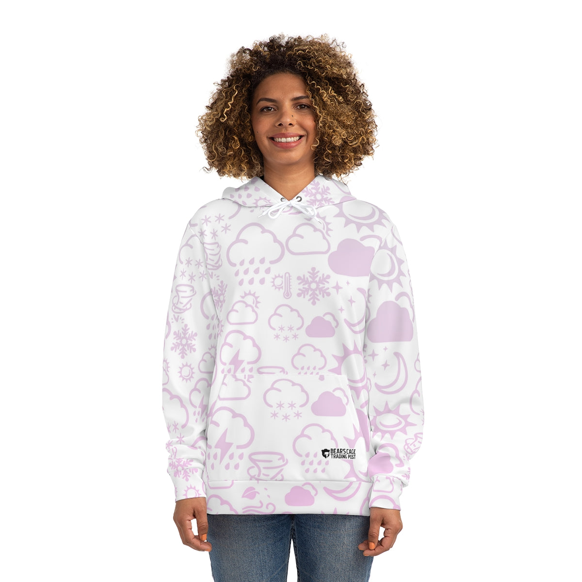 Sudadera con capucha Wx Icon (blanco/rosa) 