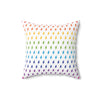 Lightning (White/Rainbow) Throw Pillow