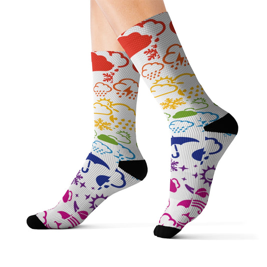 Wx Icon (Rainbow) Socks