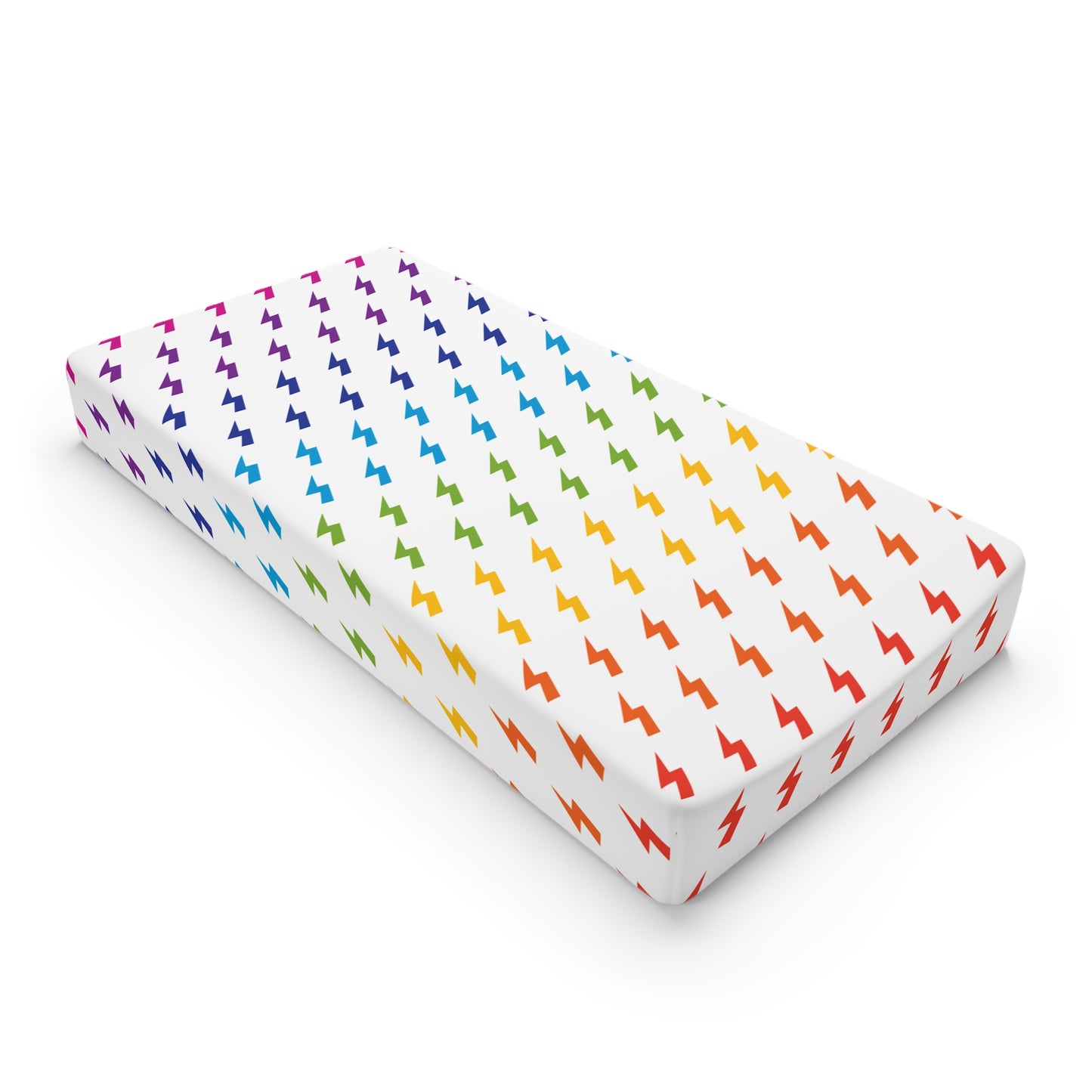 Lightning Icon (Rainbow) Changing Pad Cover