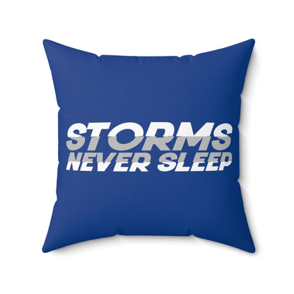 Storms Never Sleep Throw Pillow