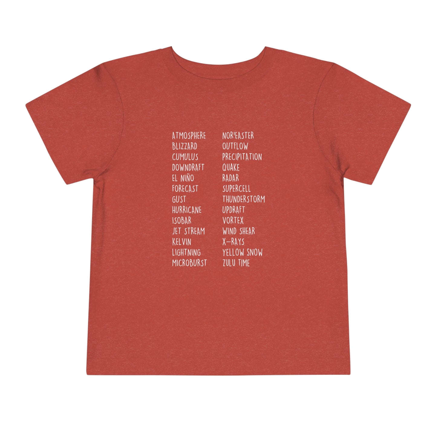 Weather ABCs Toddler Tee