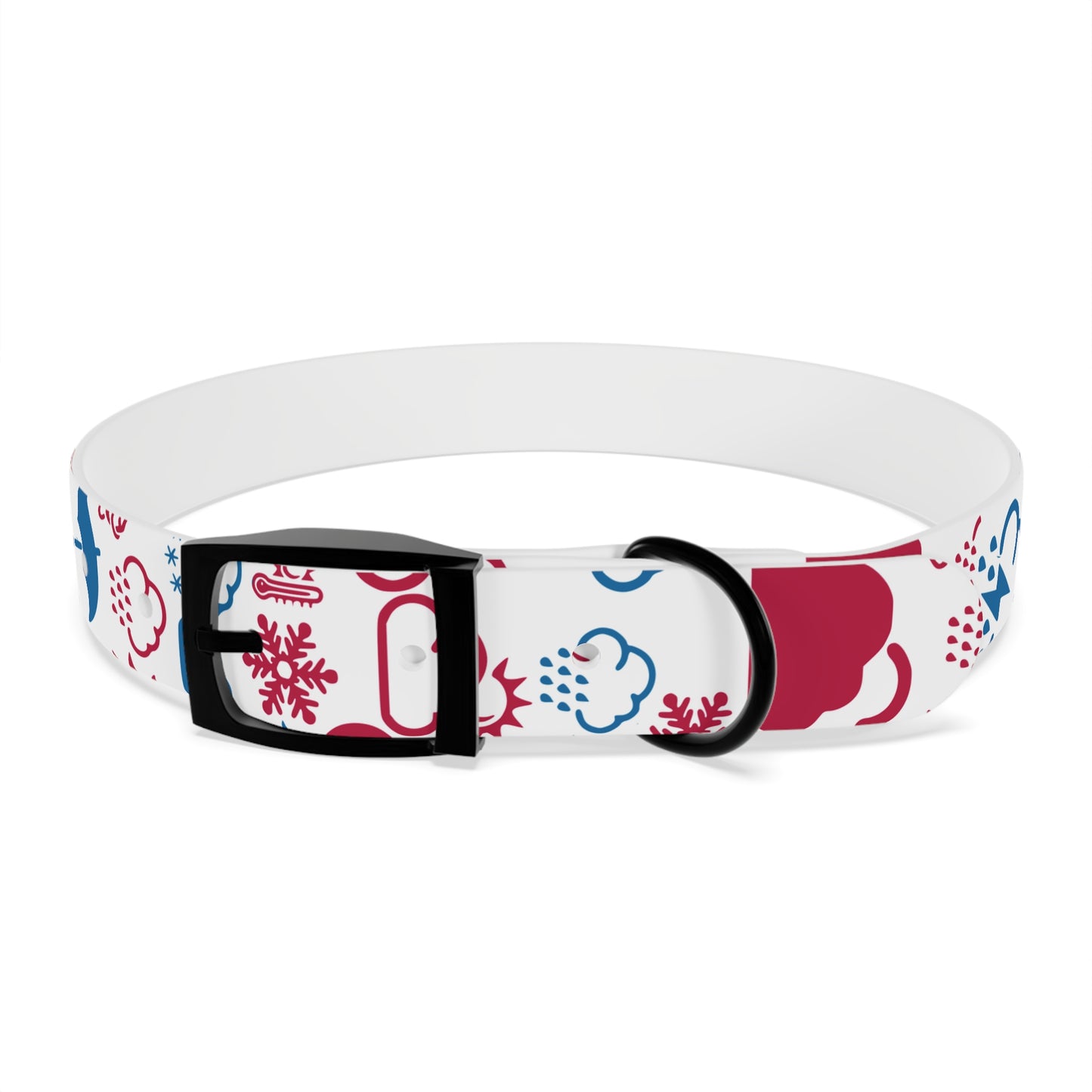 Wx Icon (Red/Blue) Dog Collar