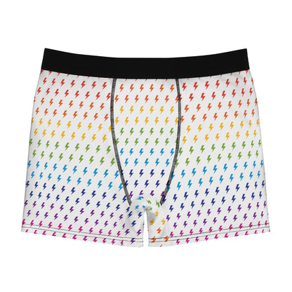 Lightning (White/Rainbow) Boxer Briefs