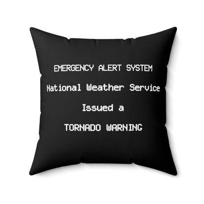 EAS Tornado Warning Throw Pillow