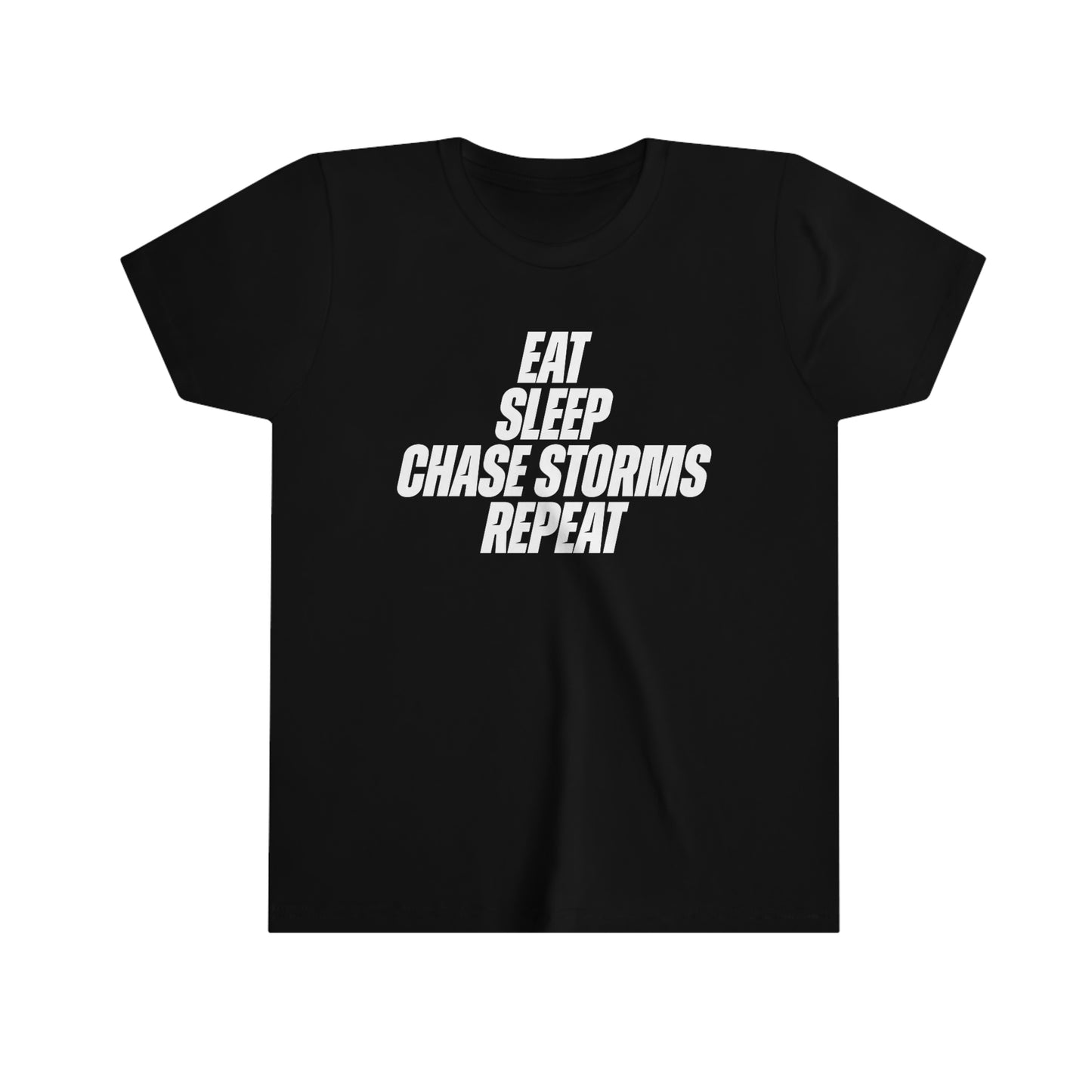 Eat, Sleep, Chase Storms, Repeat Kids Tee