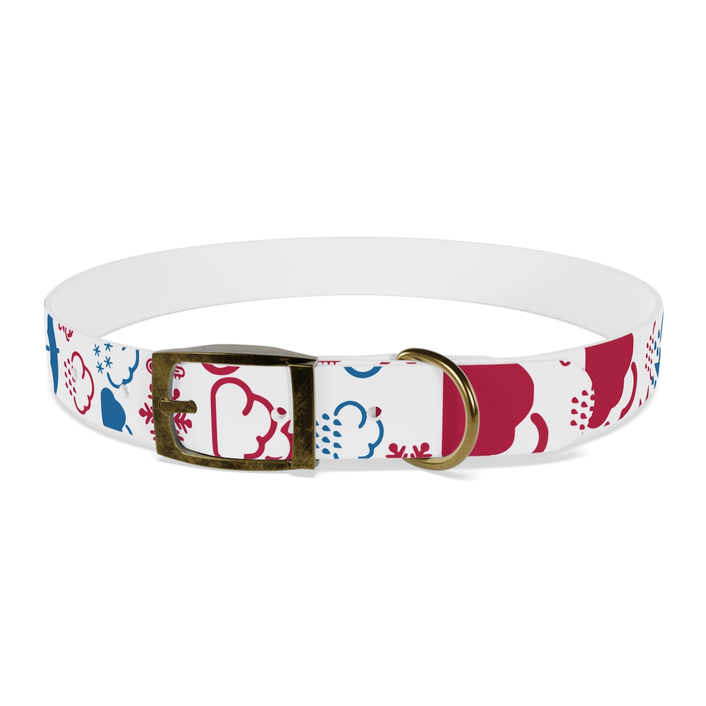 Wx Icon (Red/Blue) Dog Collar