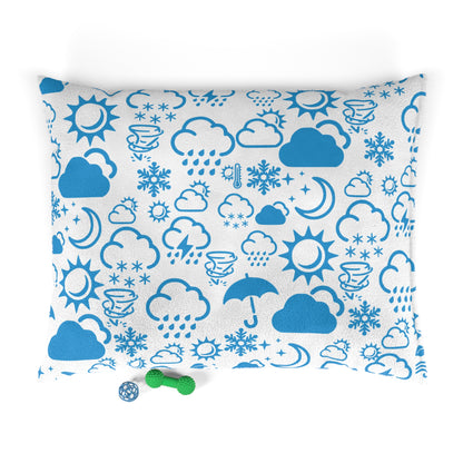 Wx Icon (White/Blue) Pet Bed