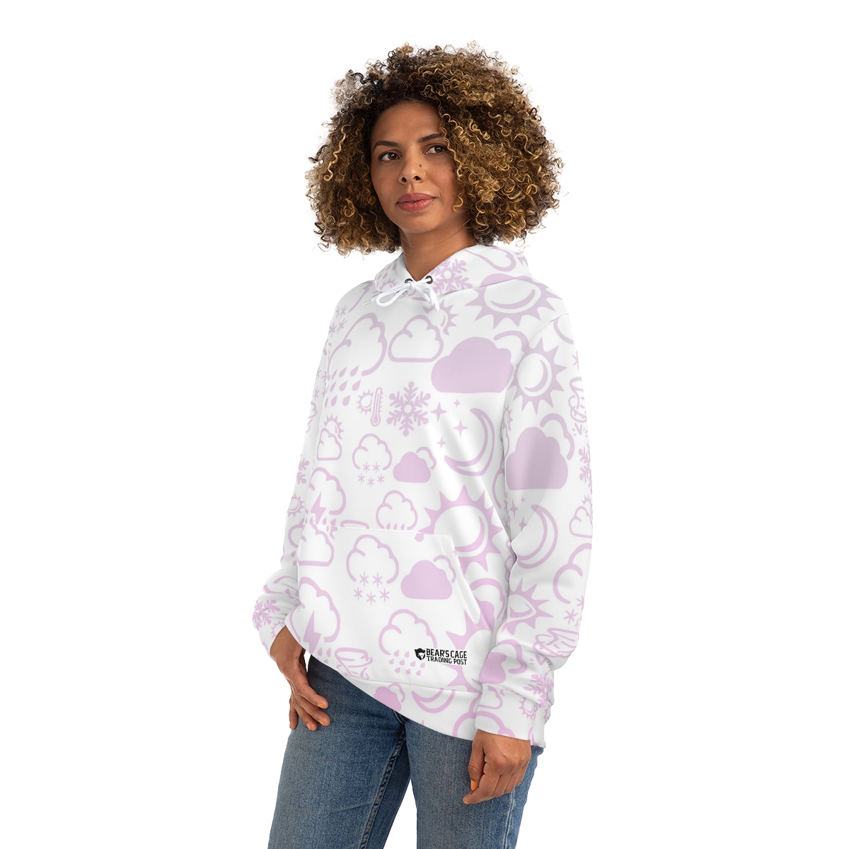 Sudadera con capucha Wx Icon (blanco/rosa) 