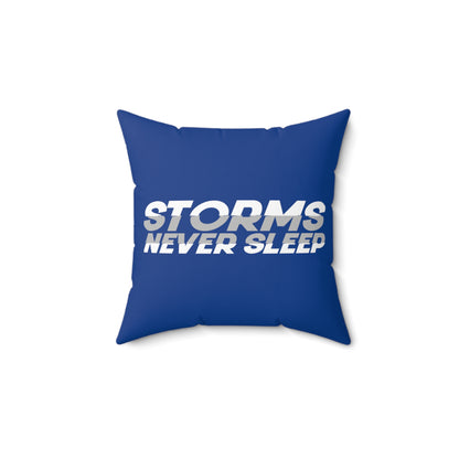 Storms Never Sleep Throw Pillow