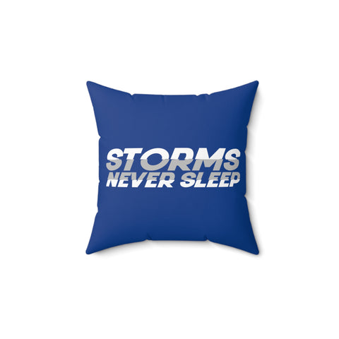 Storms Never Sleep Throw Pillow