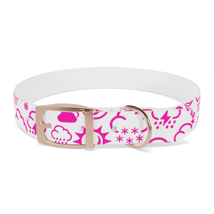 Wx Icon (White/Pink) Dog Collar