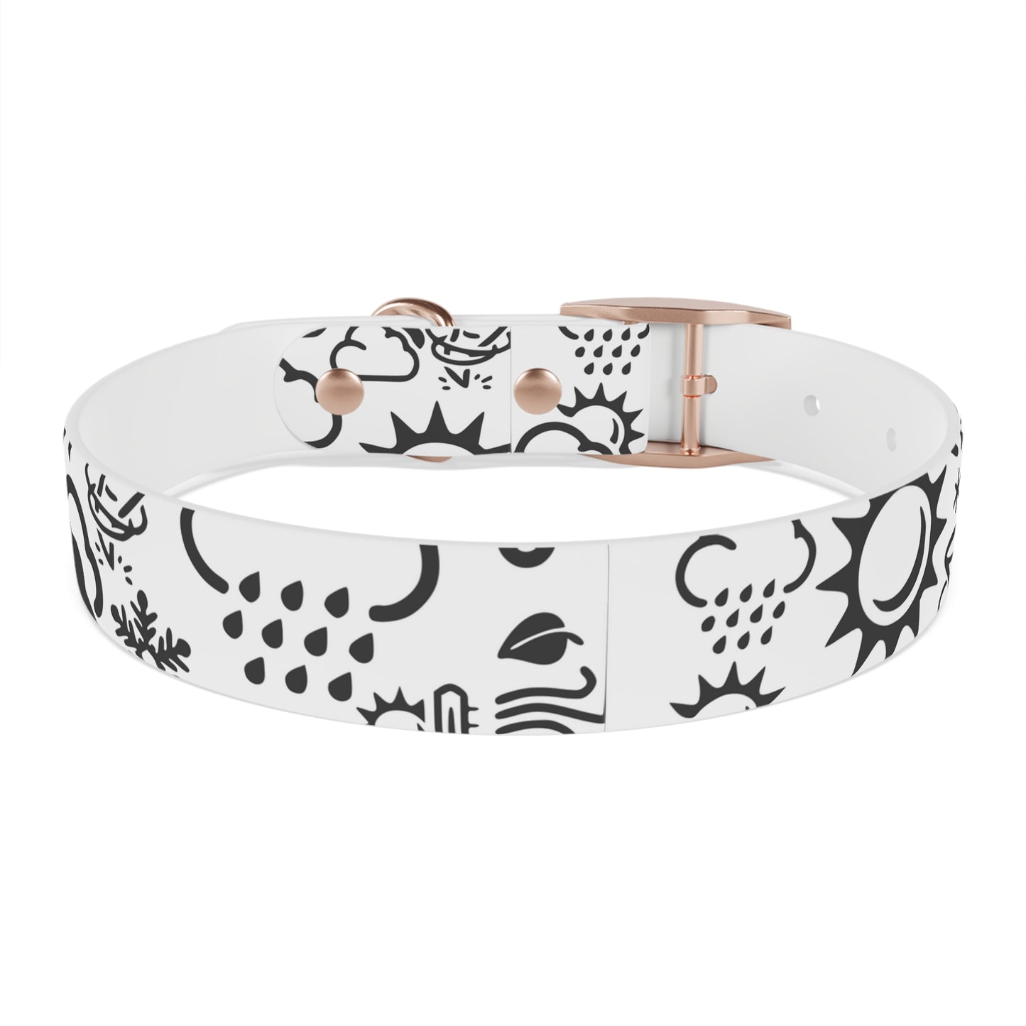 Wx Icon (White/Black) Dog Collar